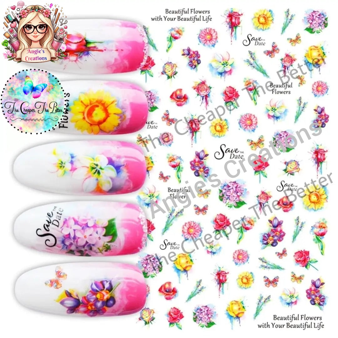 Flower Stickers #S5