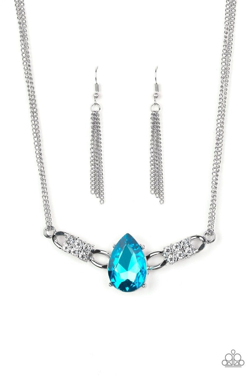 Blue Diamond Necklace Set