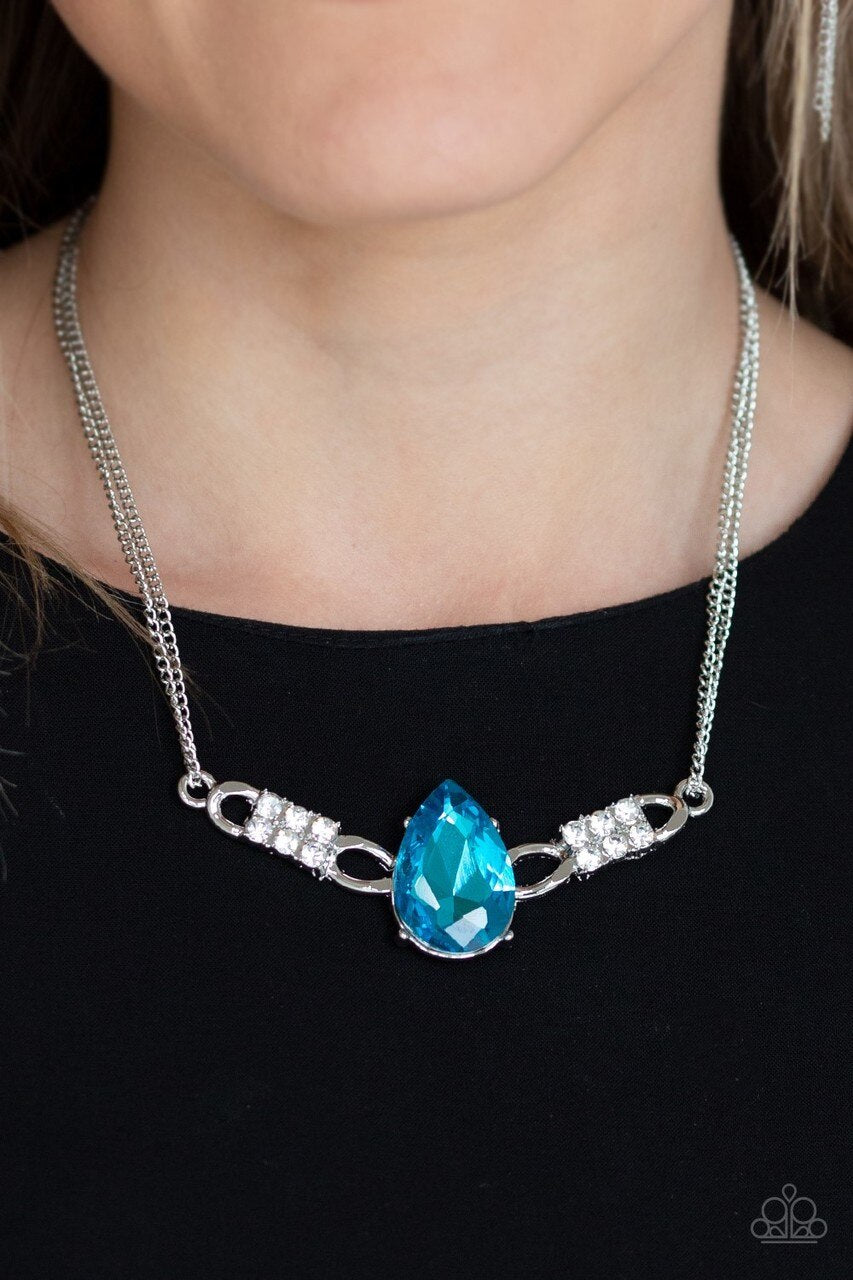 Blue Diamond Necklace Set