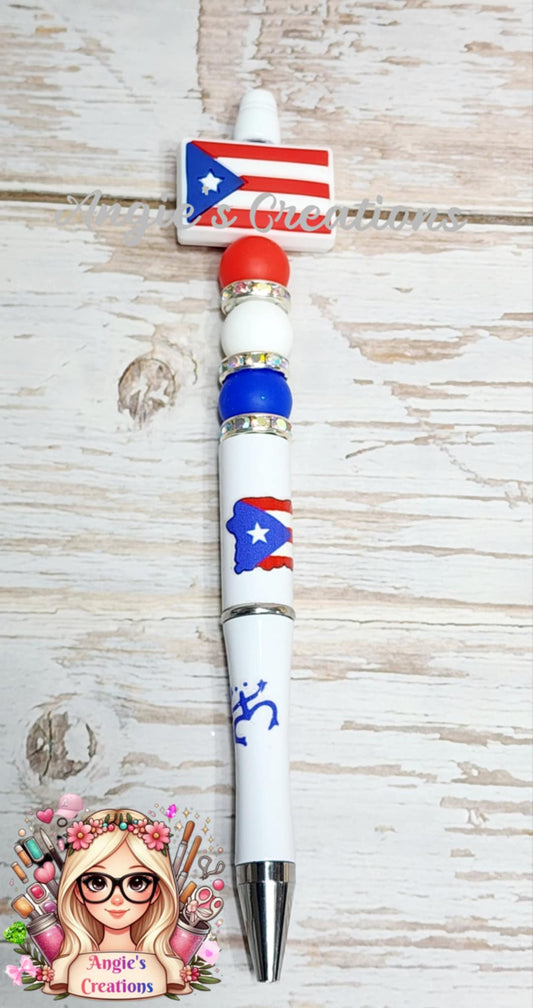 Puerto Rico Flag -Pen