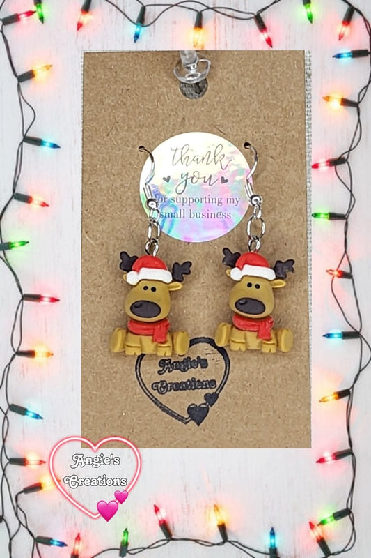 Christmas Deer Earrings