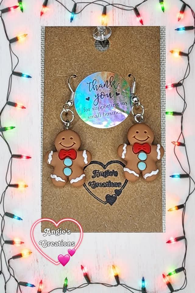 Gingerbread cookie Earrings #2