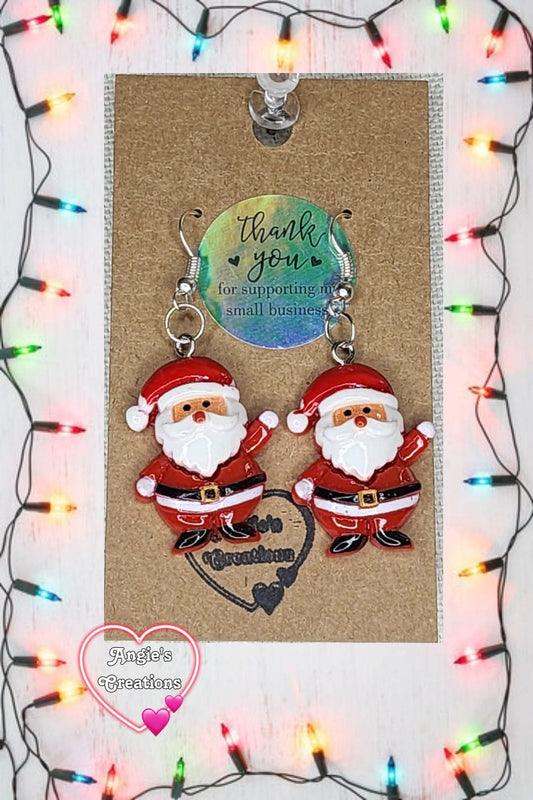 Santa Earrings #1