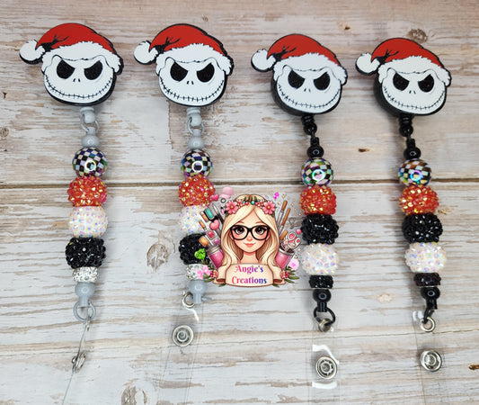 Beaded ID Holder S Black