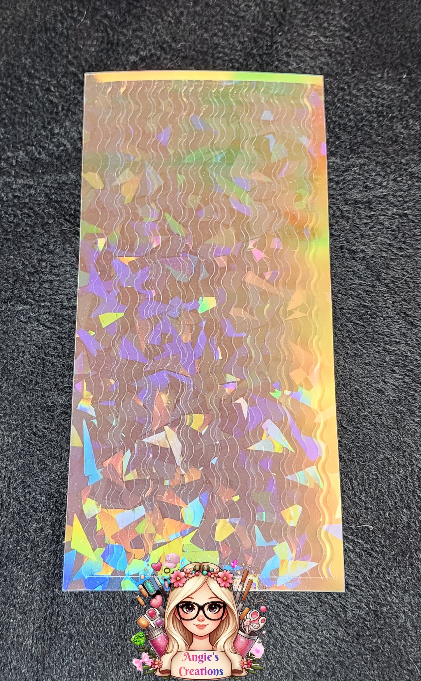 Clear Holographic Stickers lines
