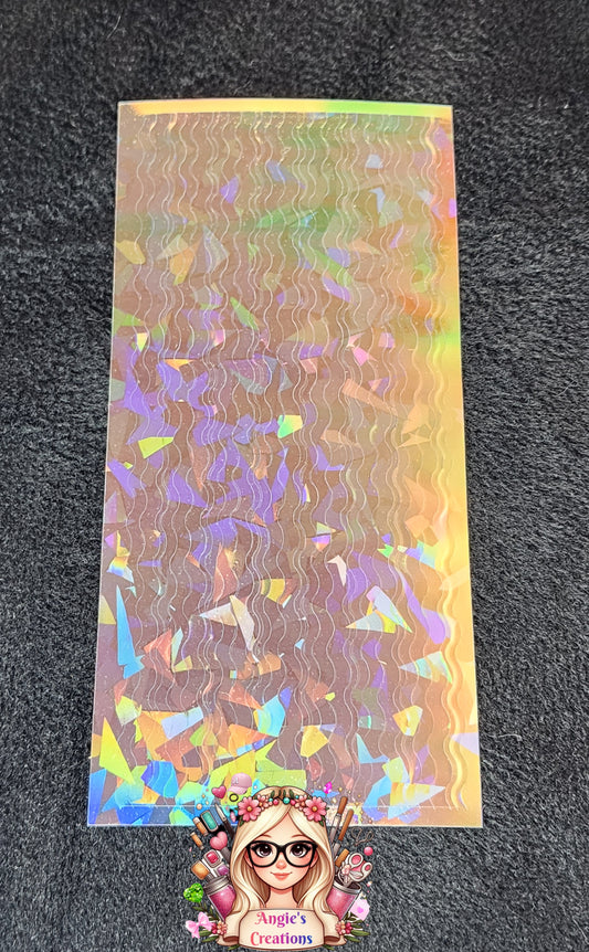 Clear Holographic Stickers lines