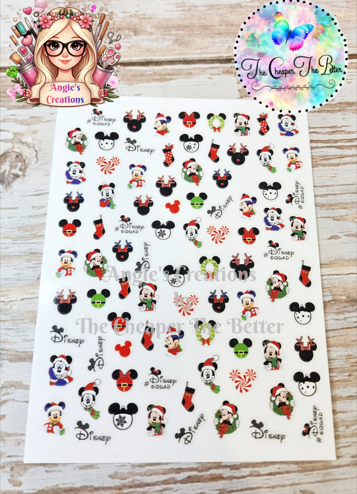 Mouse Christmas Stickers #5