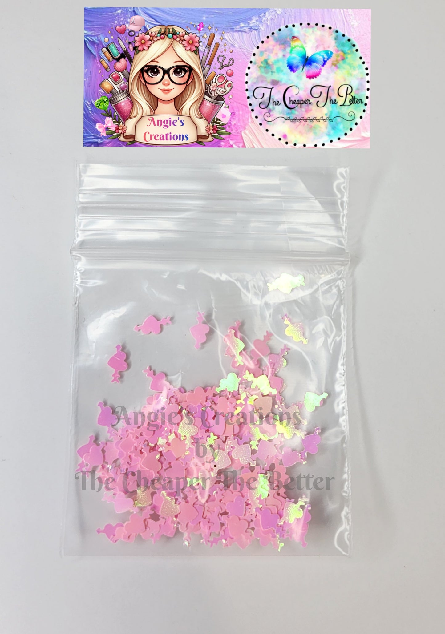 Heart Arrow Glitter Pink #8