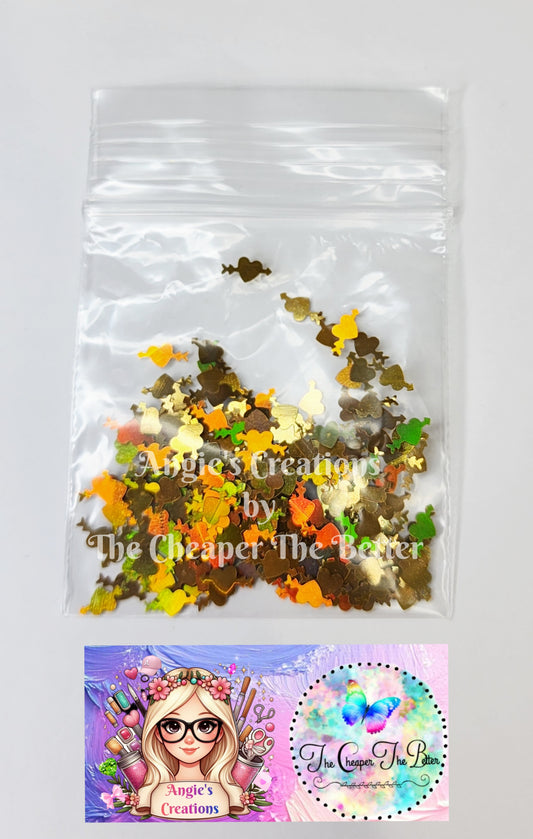 Heart Arrow Glitter Gold #9