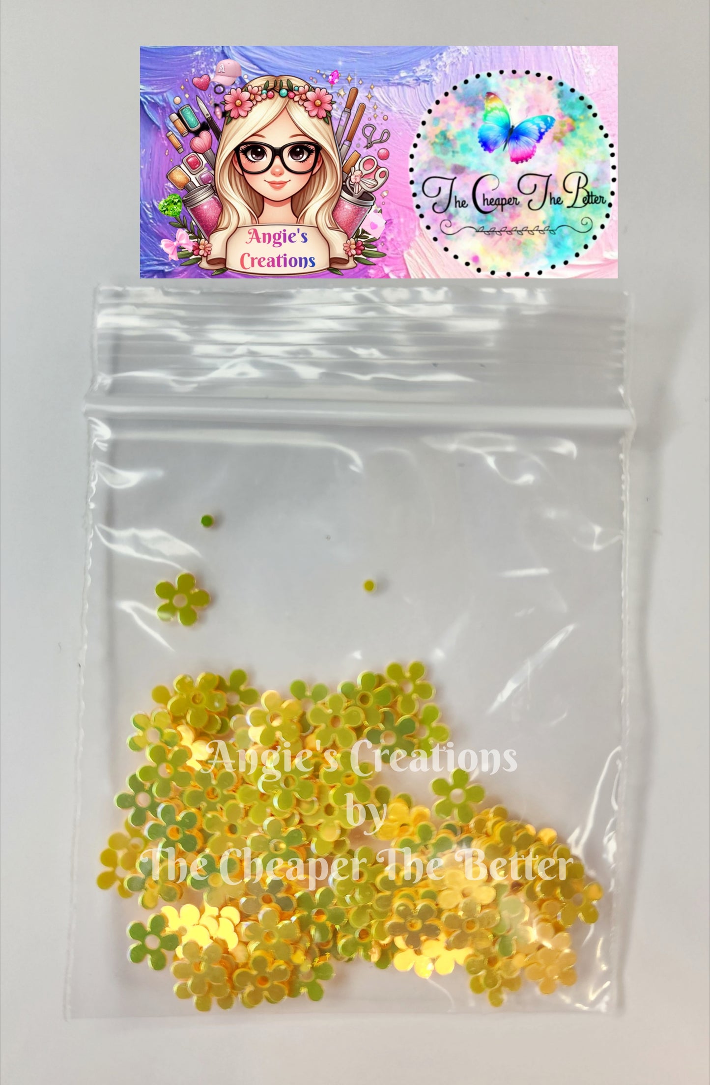 Yellow Flowers Sequin #20