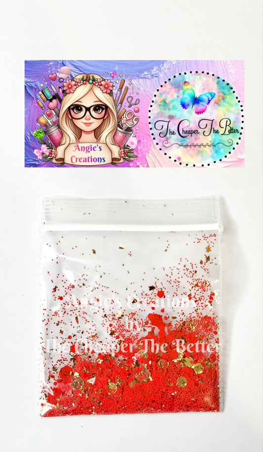 Orange Glitter Mix #28