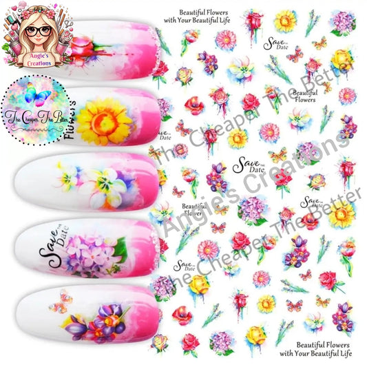 Flower Stickers #S5
