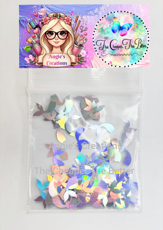 Mermaid Tail Silver Holo #48
