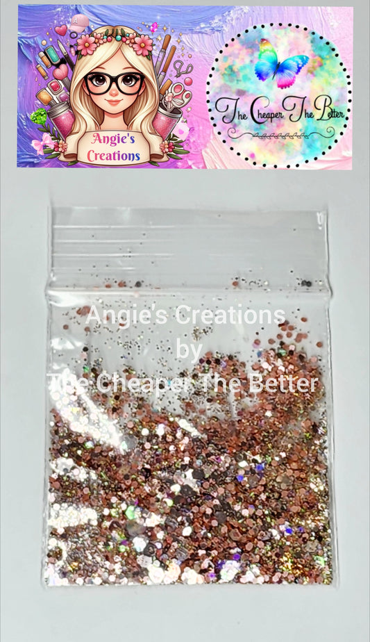 Rose Gold Mix Glitter #53