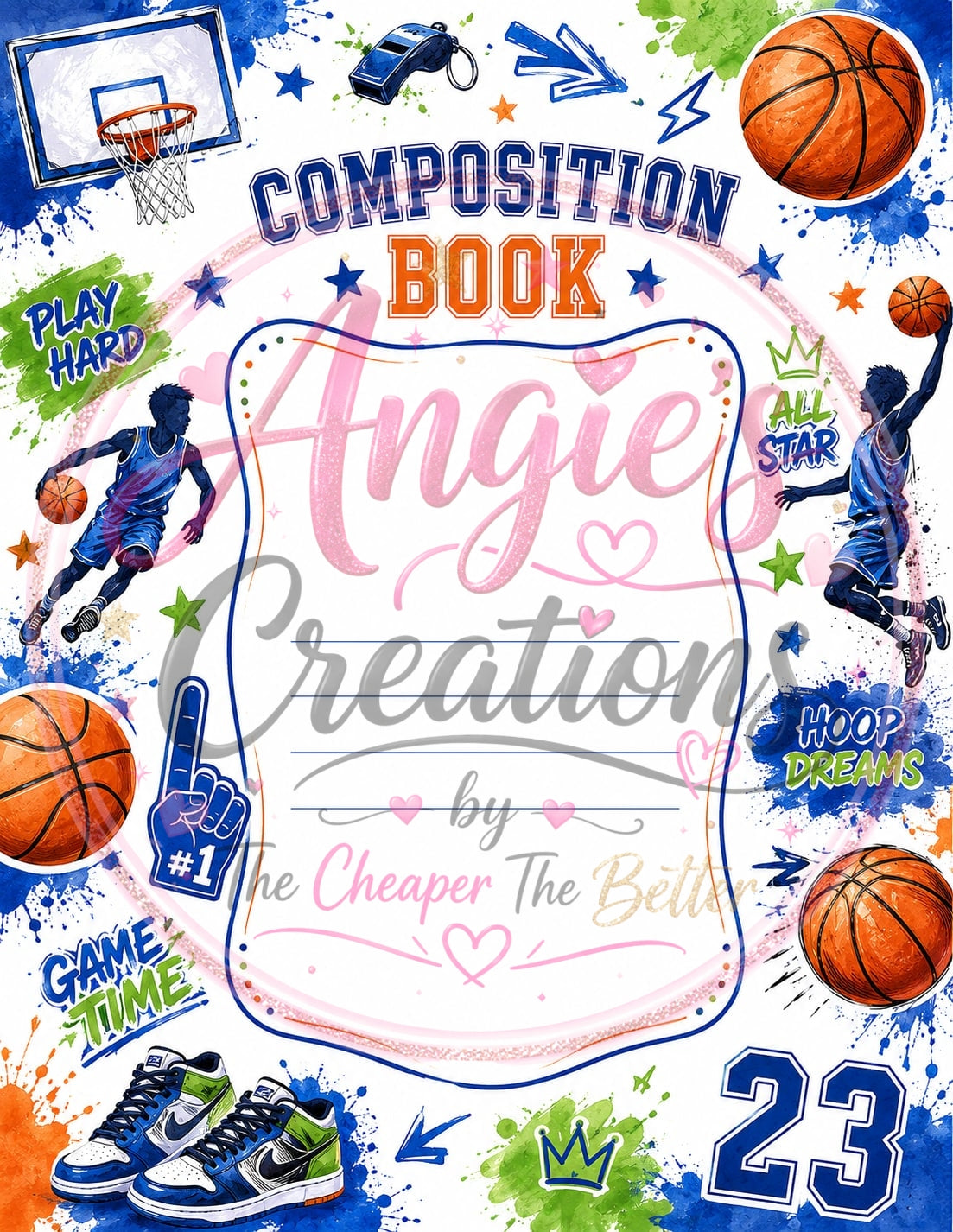 Boy Basketball Book Cover #C5