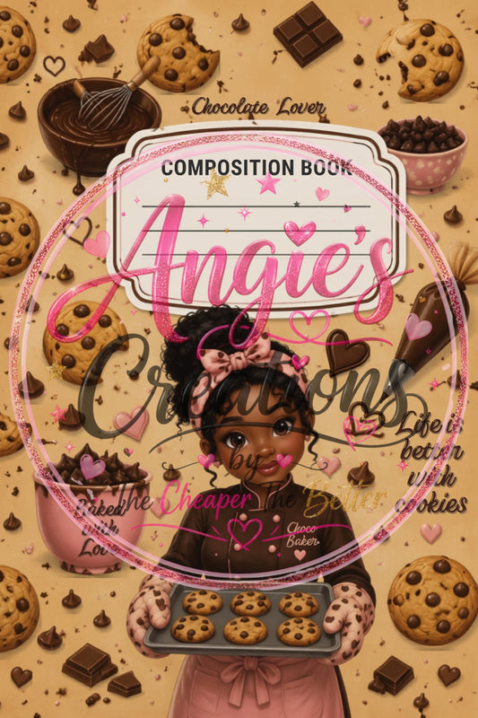 Baker Girl Black Hair Book Cover #C7