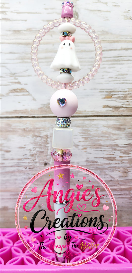 Halloween Ghost Pink Pen #2