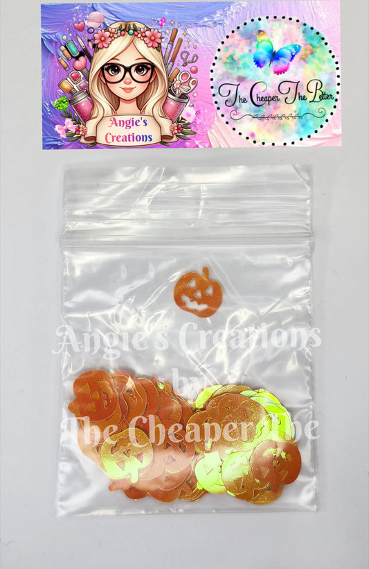 Orange pumpkin Glitter #64