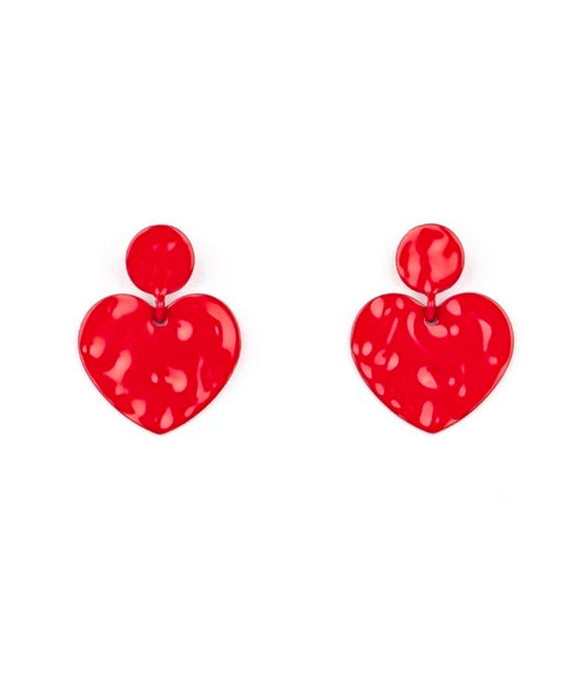 Red Heart Earrings
