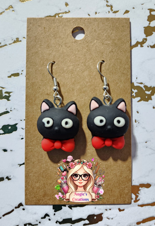 Black Cat Earrings